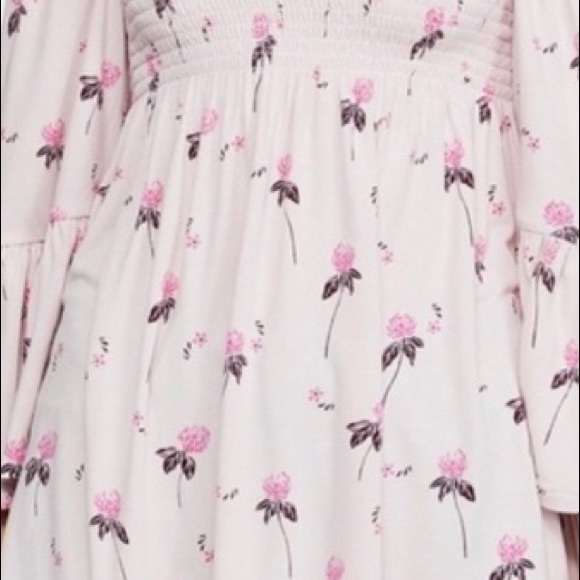 Free People Tunic Top Off Shoulder Cloud Berry XS - Picture 13 of 14